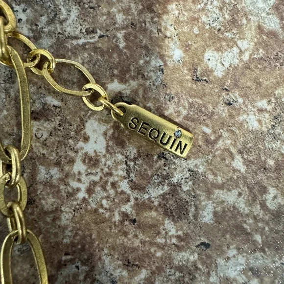 Pearl Initial NecklaceSequin